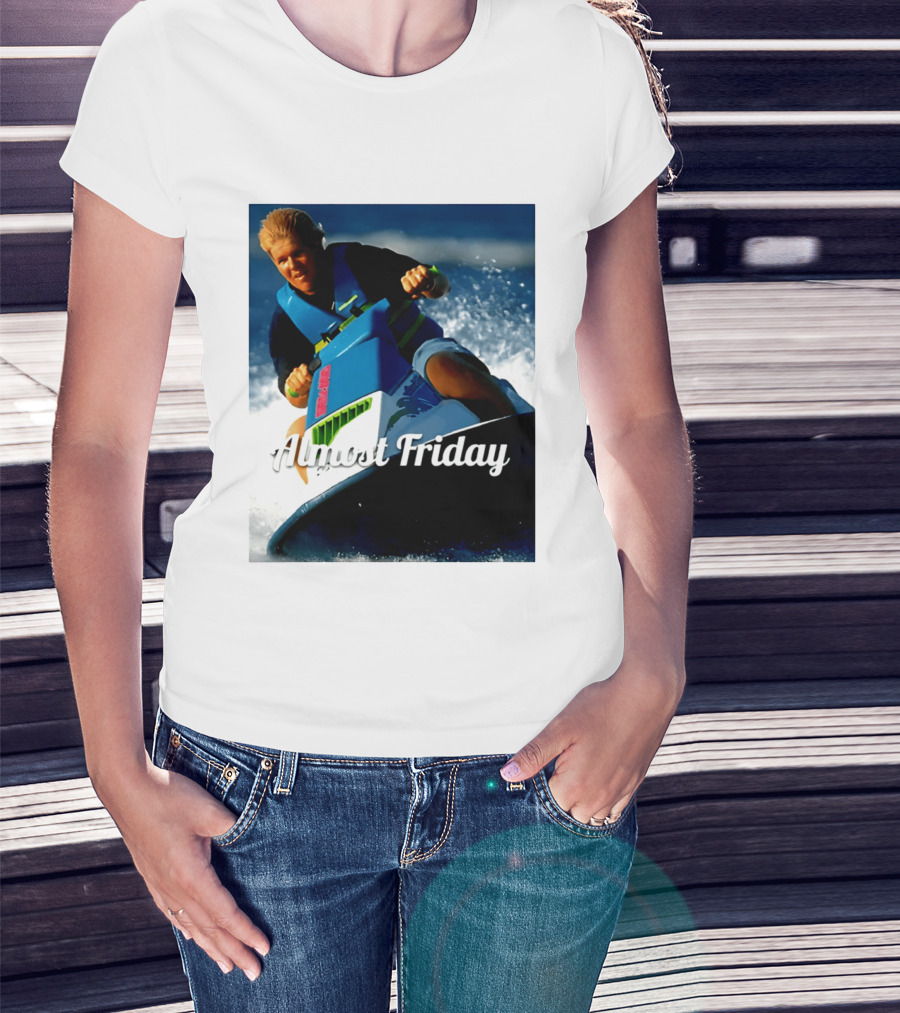John Daly Throttle Jet Ski Almost Friday T-Shirt
