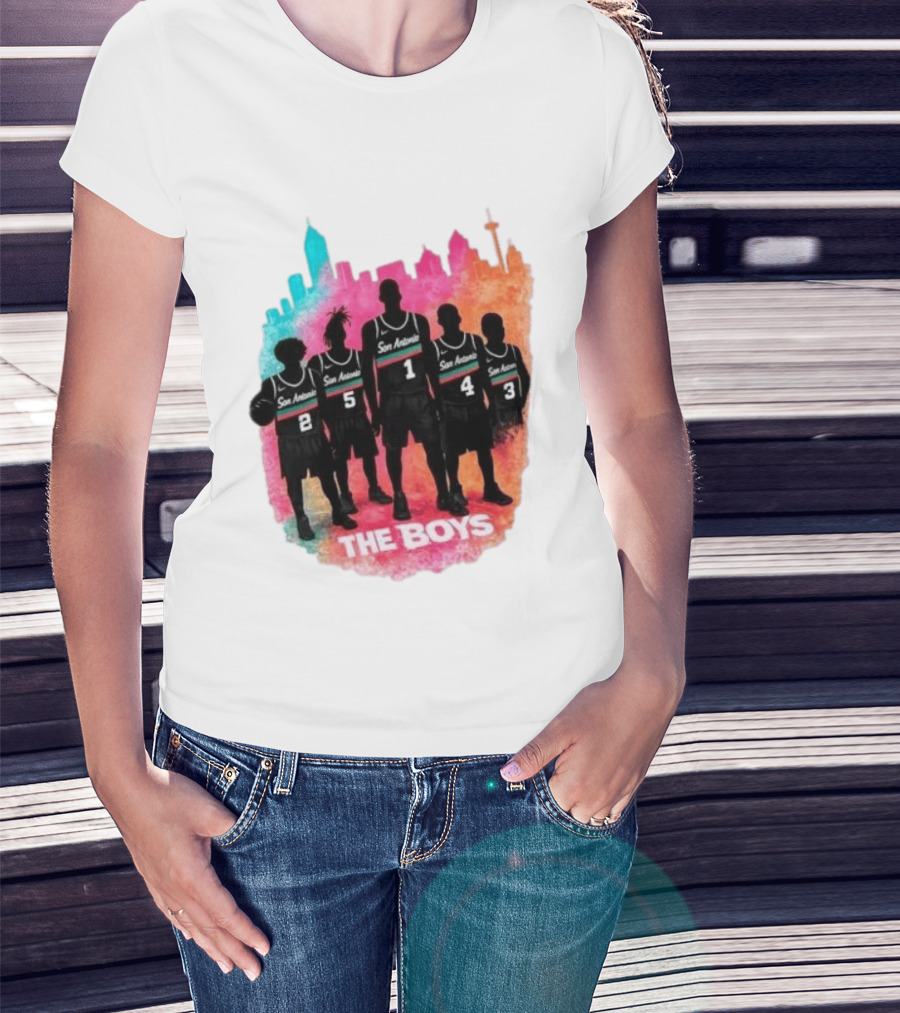 San Antonio Splash Hoops Skyline The Boys T-Shirt