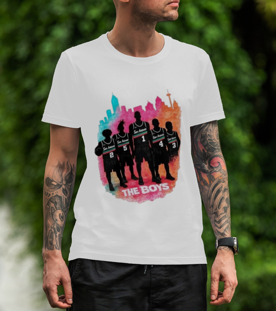 San Antonio Splash Hoops Skyline The Boys T-Shirt