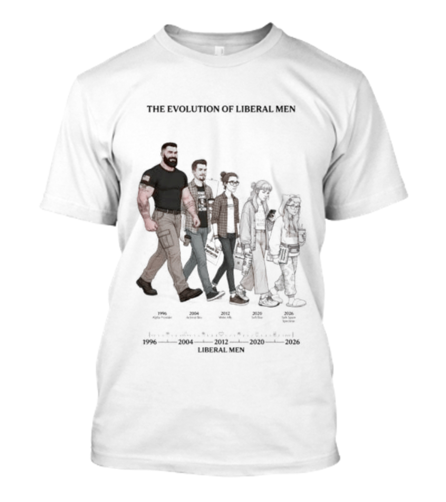 The Evolution Of Liberal Men 2026 T-Shirt