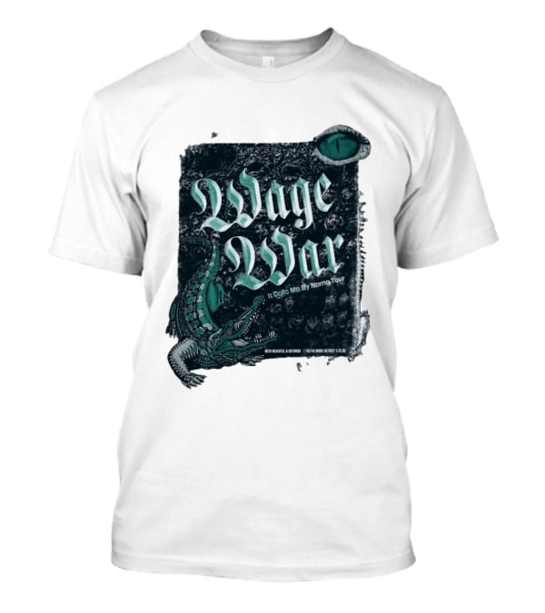 Wage War It Calls Me By Name Tour Detroit MI May 15 2026 Alligator Eye T-Shirt
