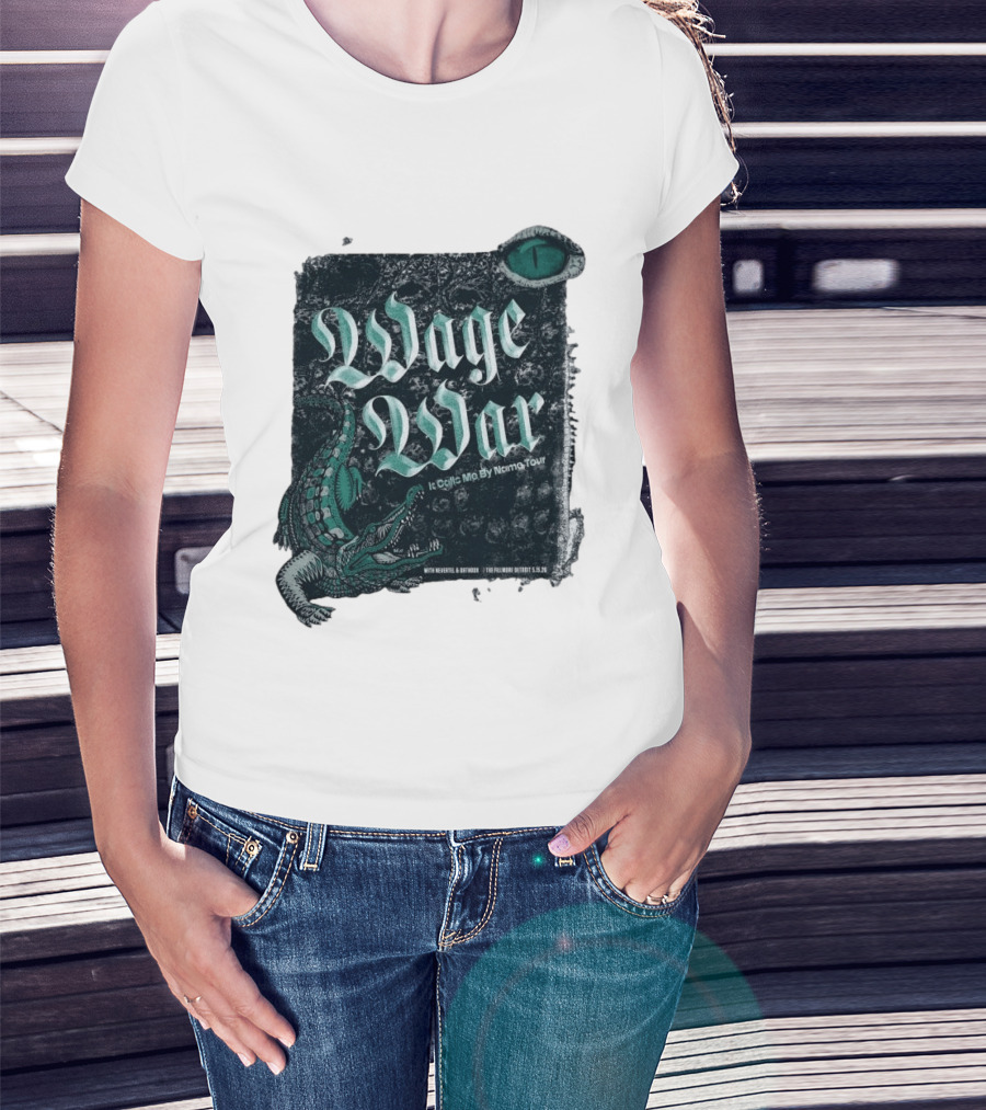 Wage War It Calls Me By Name Tour Detroit MI May 15 2026 Alligator Eye T-Shirt