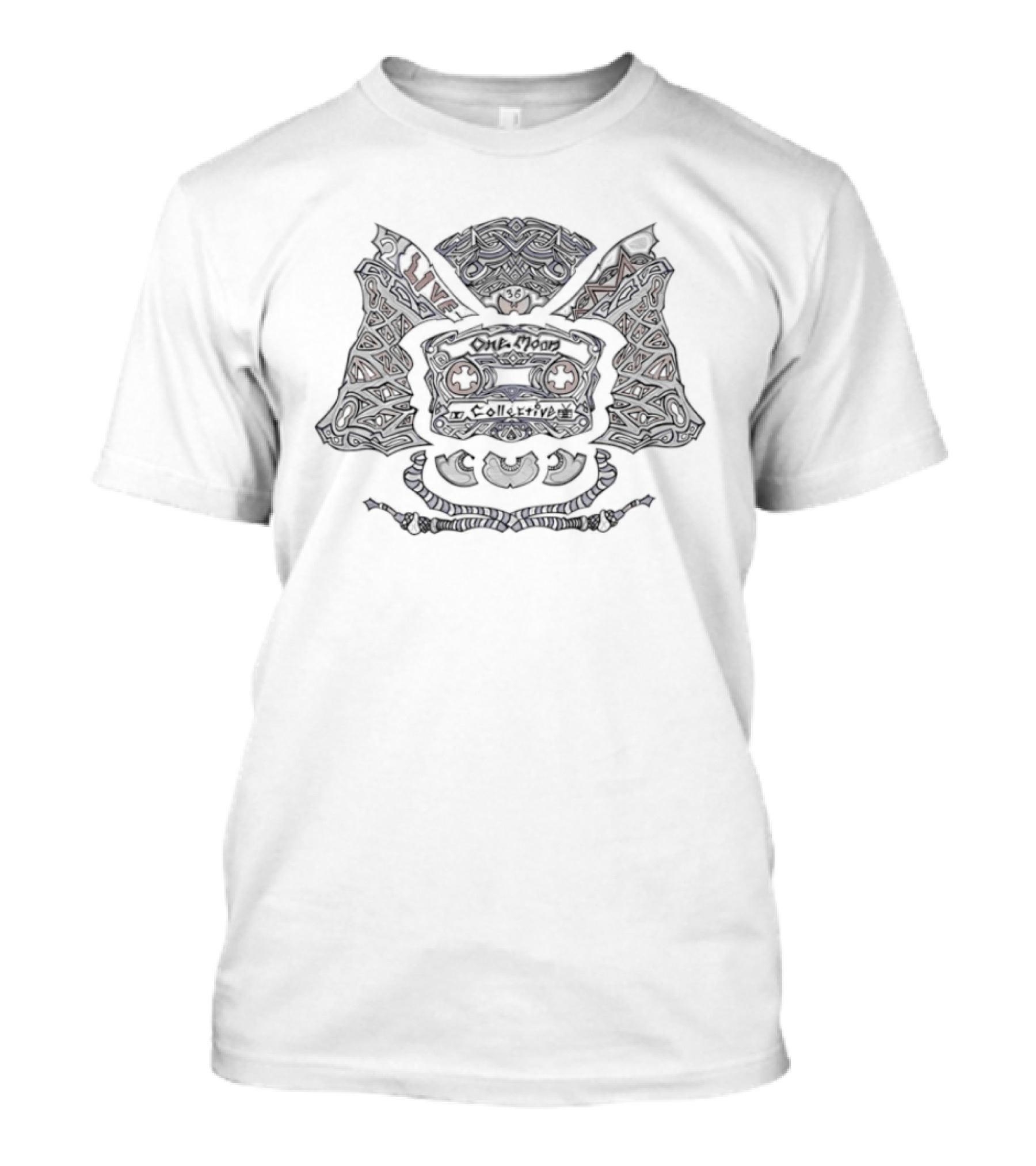 2 Live X One Moon Collective Samurai Helmet T-Shirt