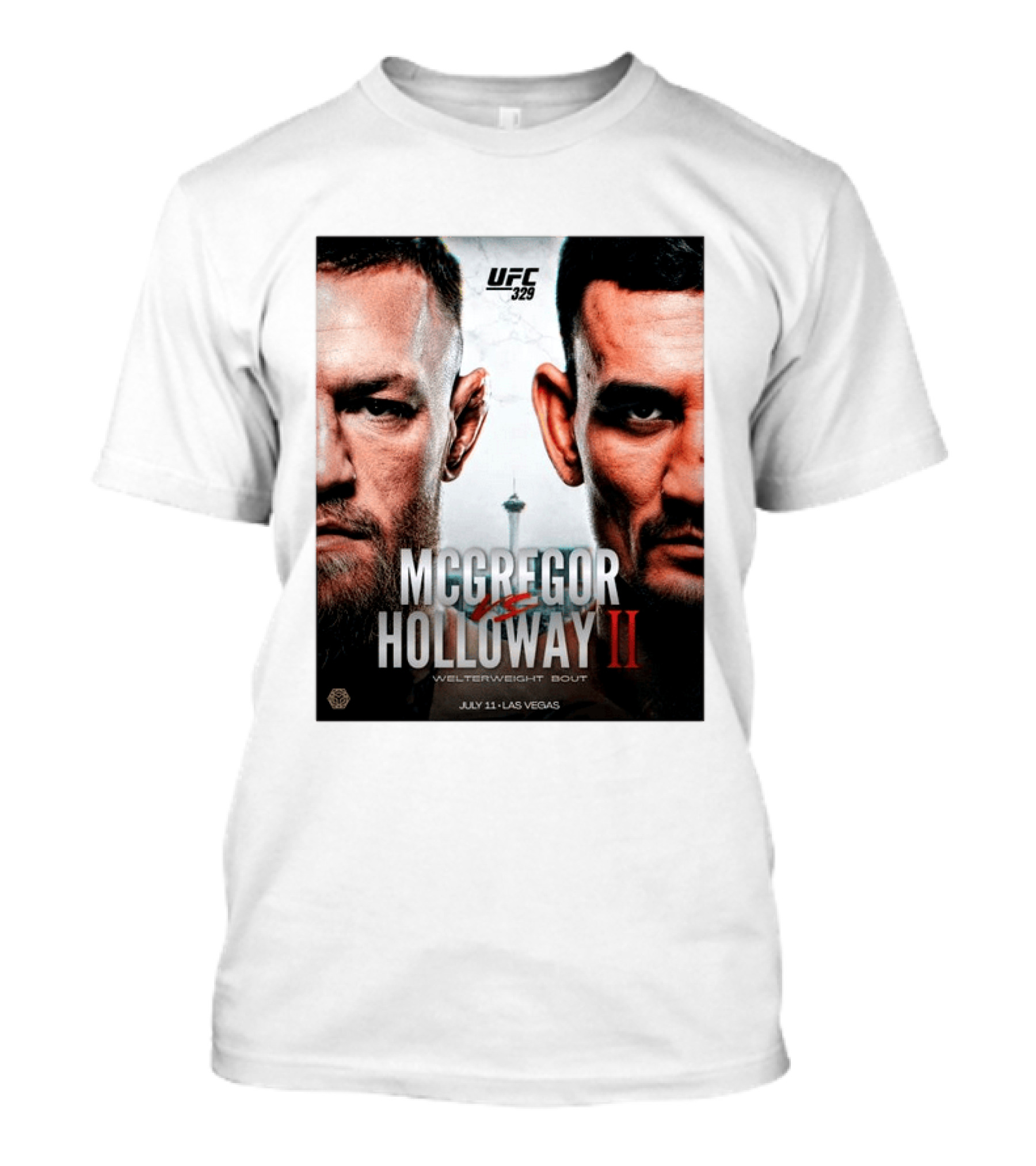 UFC 329 McGregor Vs Holloway II Welterweight Bout July 11 Las Vegas T-Shirt