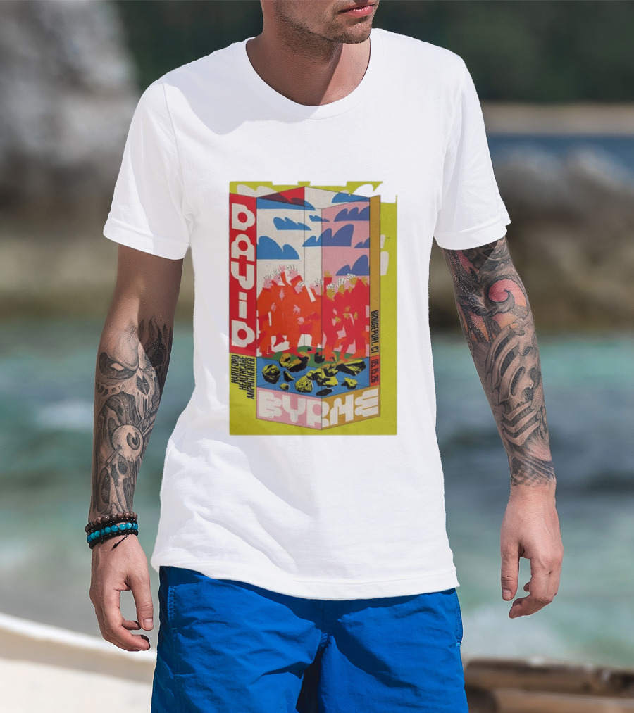 David Byrne Hartford Healthcare Amphitheater Bridgeport CT May 15 2026 Tour T-Shirt