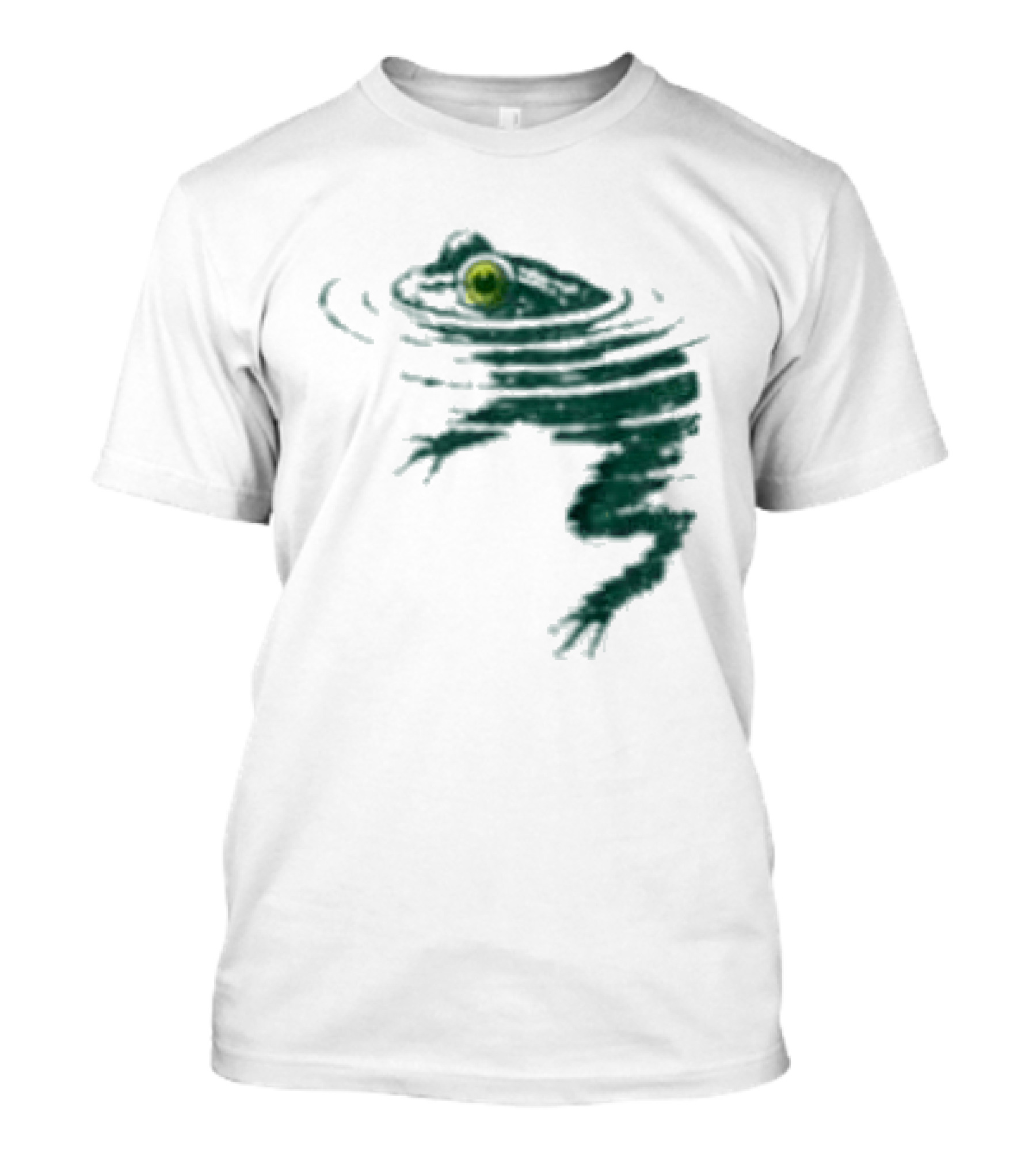 Frog Swimming Ripples In Water T-Shirt