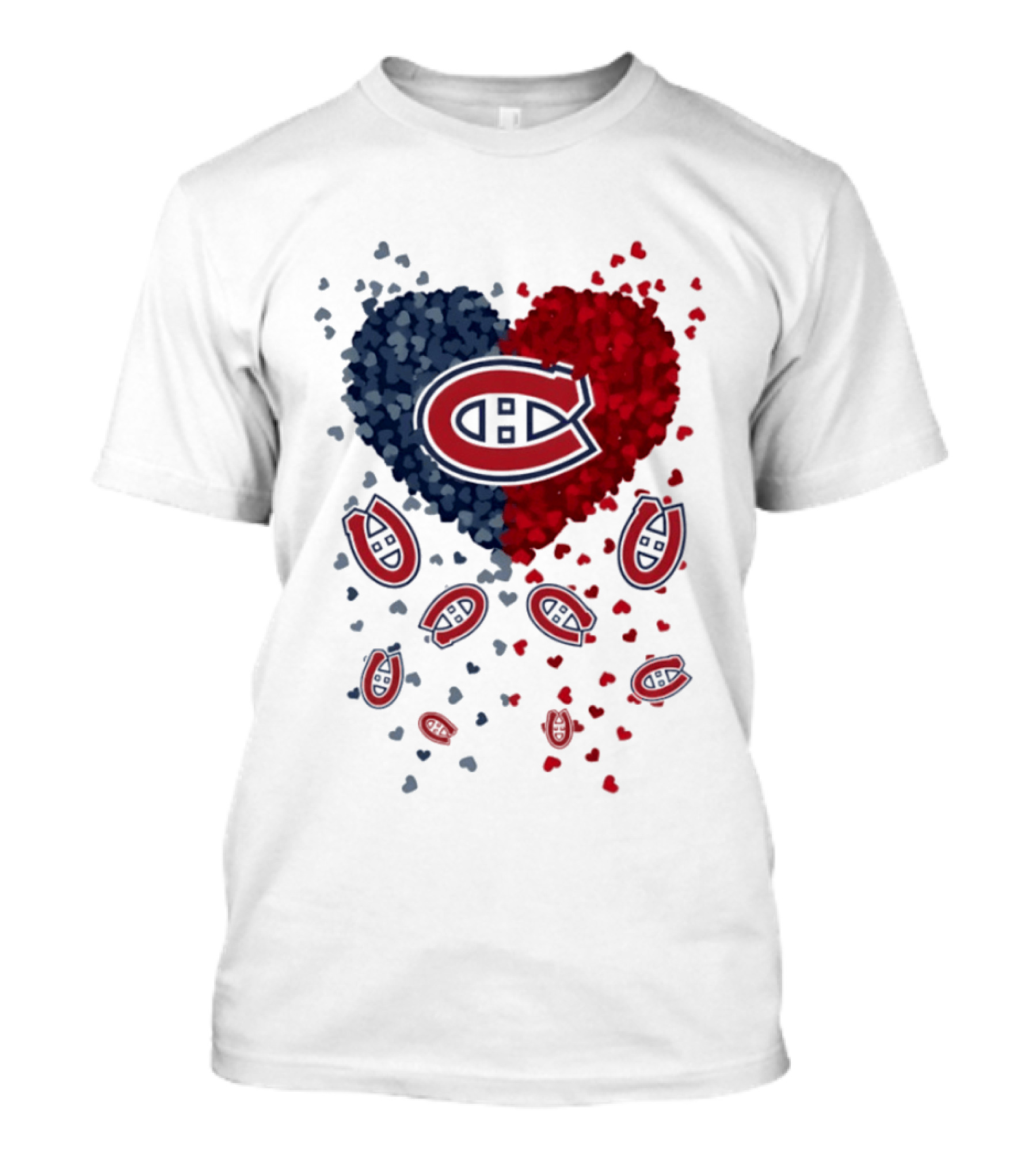 Montreal Canadiens Heart NHL 2026 Team Pride T-Shirt