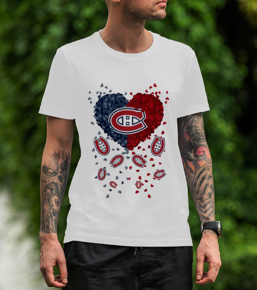 Montreal Canadiens Heart NHL 2026 Team Pride T-Shirt