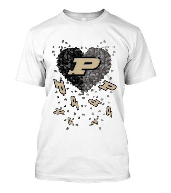 Purdue Boilermakers Heart P Logo 2026 Football T-Shirt