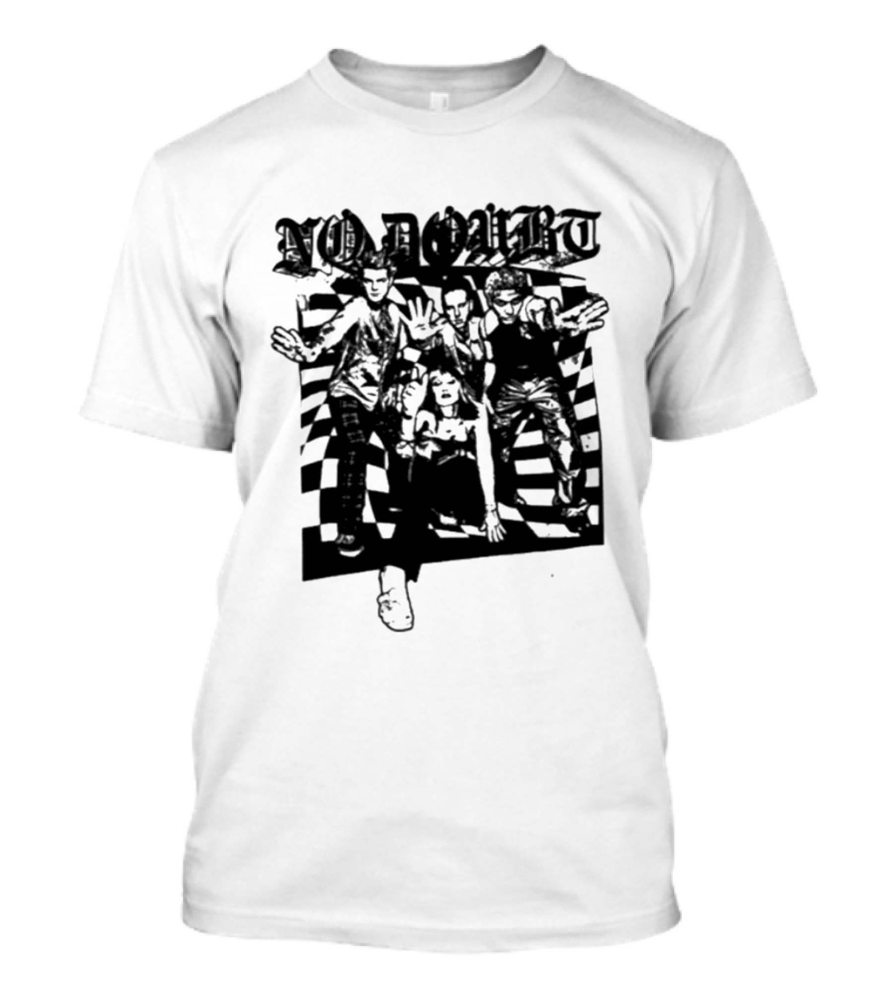 No Doubt Las Vegas Tour 2026 Checkered Band T-Shirt