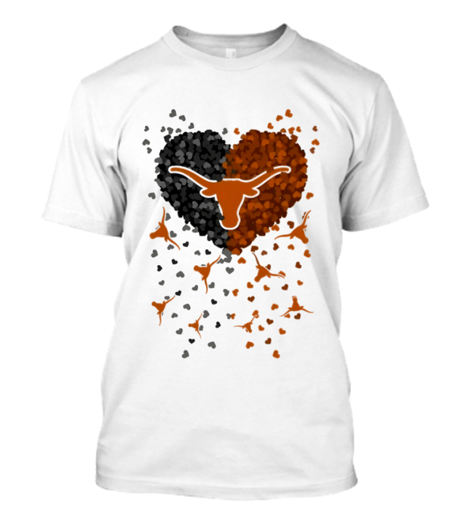 Heart Of Texas Longhorns Football 2026 Iconic Longhorn Logo Texas Pride T-Shirt