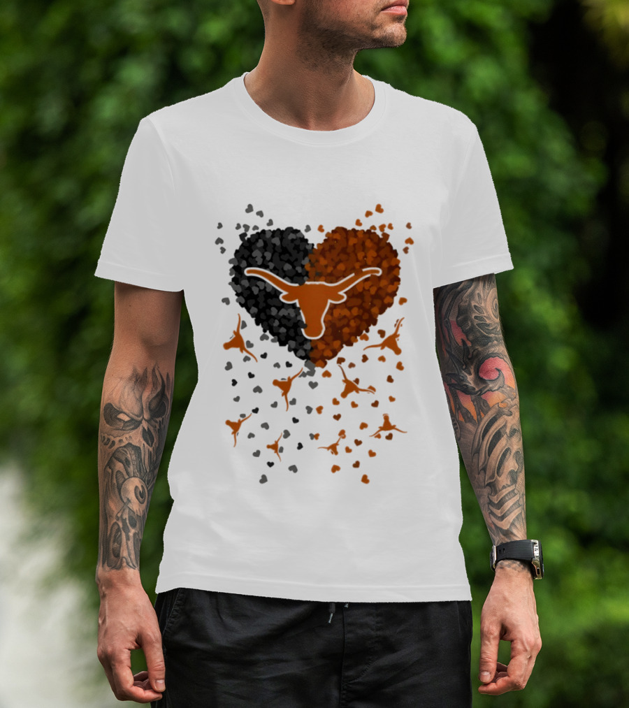 Heart Of Texas Longhorns Football 2026 Iconic Longhorn Logo Texas Pride T-Shirt