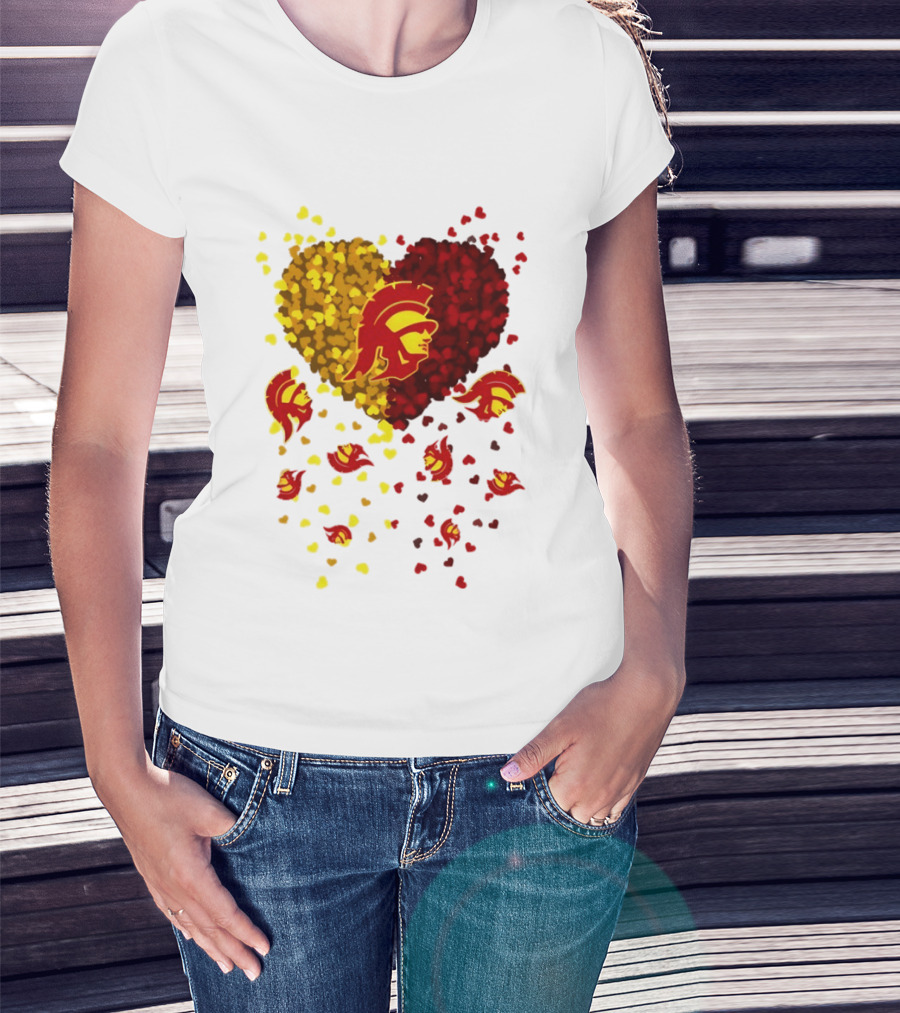 USC Trojans Heart Football 2026 Fan T-Shirt