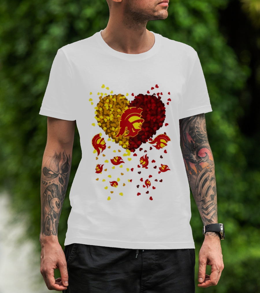 USC Trojans Heart Football 2026 Fan T-Shirt