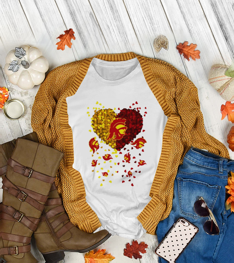 USC Trojans Heart Football 2026 Fan T-Shirt