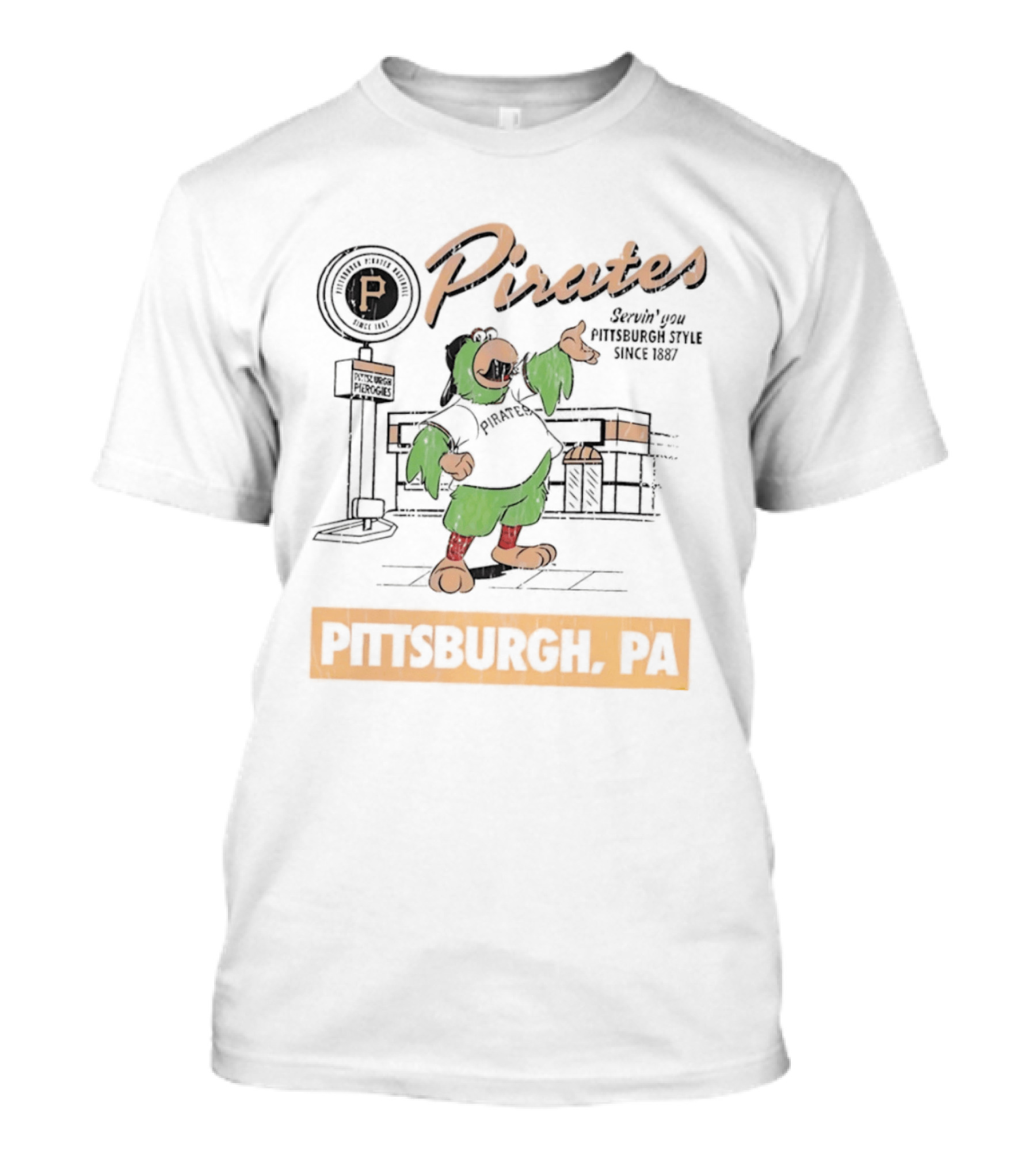 Pittsburgh Pirates Servin' You Pittsburgh PA Since 1887 T-Shirt