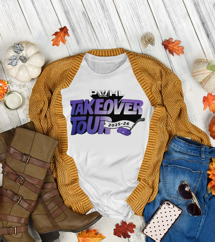 PWHL Takeover Tour 2025 26 Hockey Sideline Royalty T-Shirt