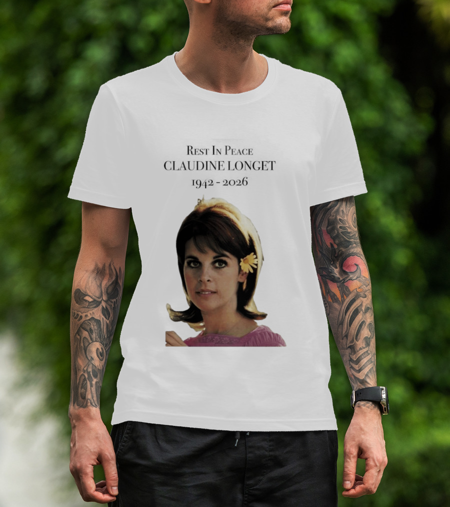 Rest In Peace Claudine Longet 1942 2026 Floral T-Shirt