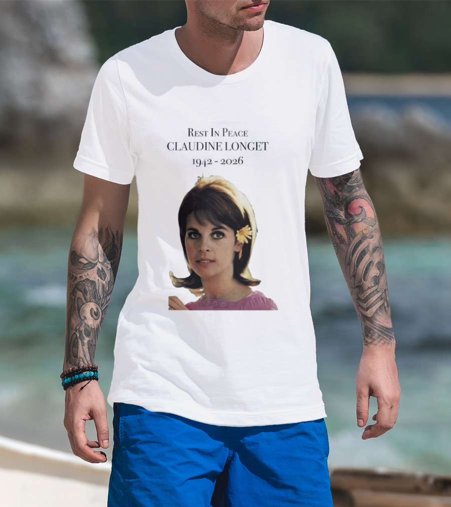 Rest In Peace Claudine Longet 1942 2026 Floral T-Shirt