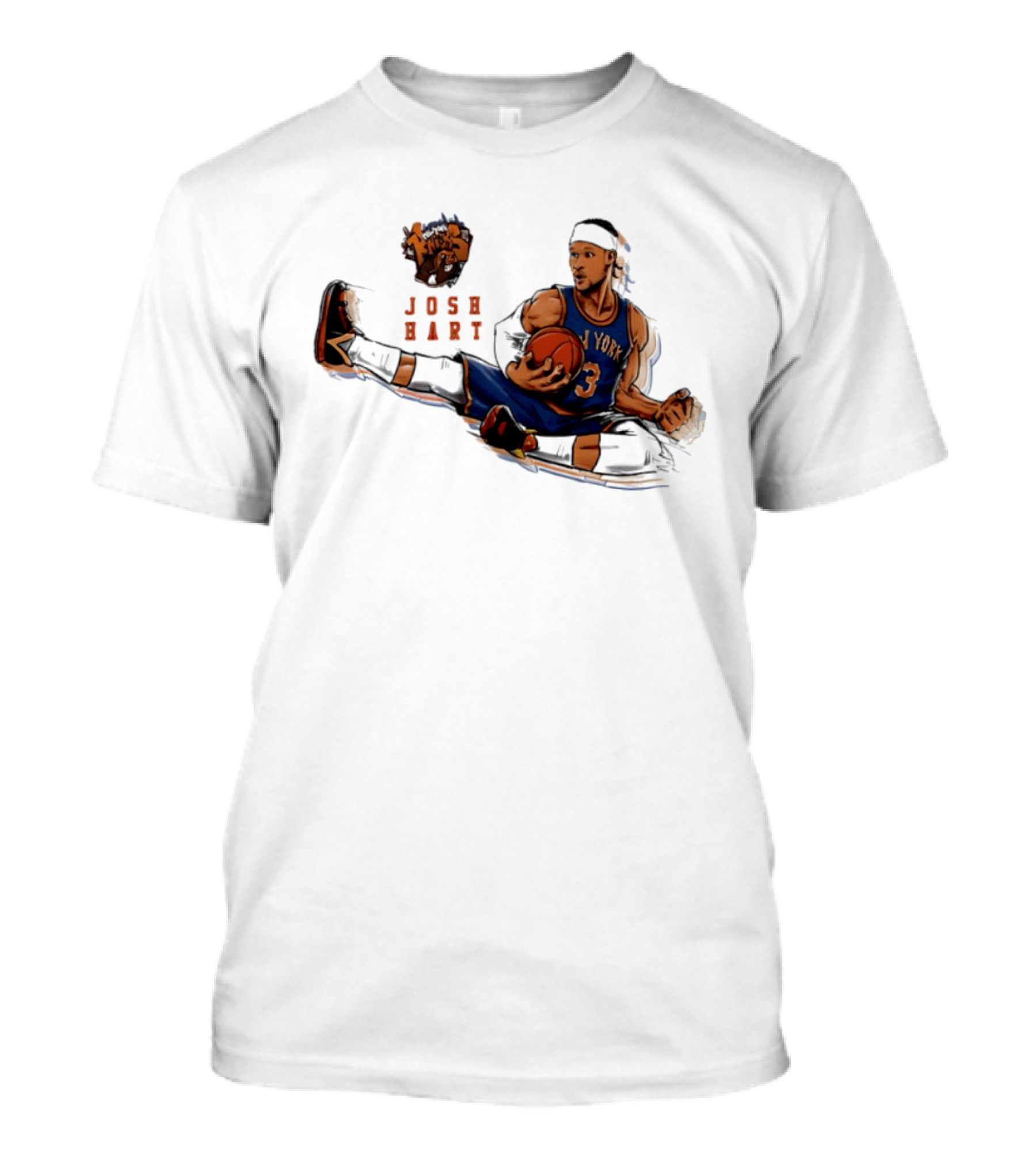 Josh Hart New York Knicks Basketball Star Pose T-Shirt