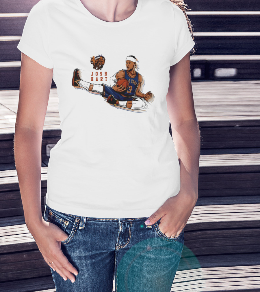 Josh Hart New York Knicks Basketball Star Pose T-Shirt