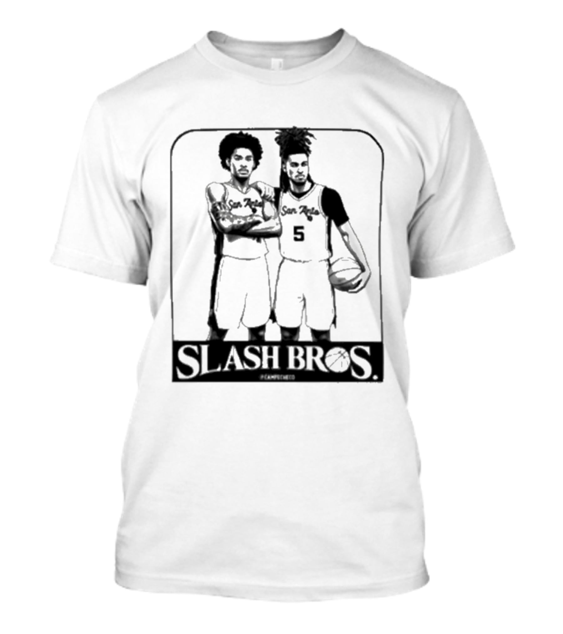 Slash Bros San Fran Basketball Duo 5 T-Shirt
