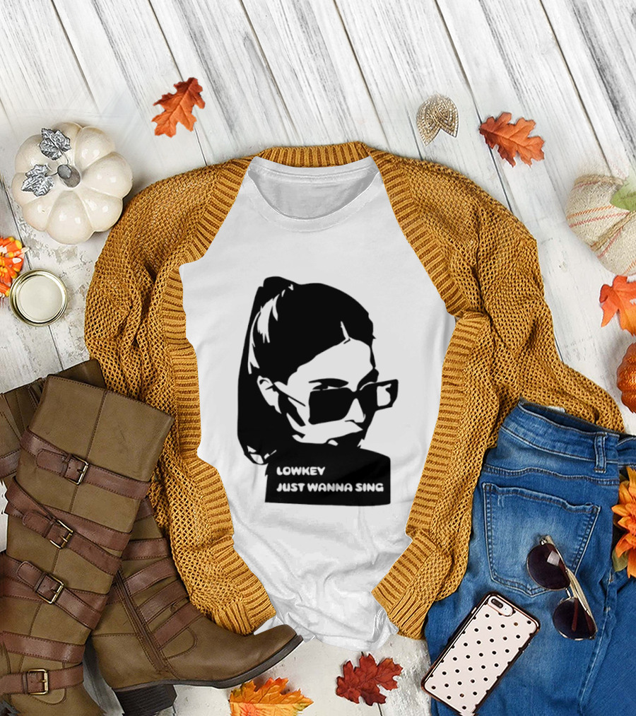 Lowkey Just Wanna Sing x Sophie Rey Sunglasses Girl T-Shirt