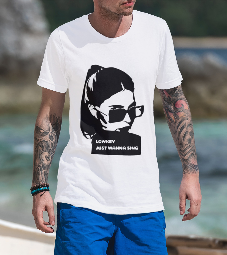 Lowkey Just Wanna Sing X Sophie Rey Sunglasses Girl T-Shirt