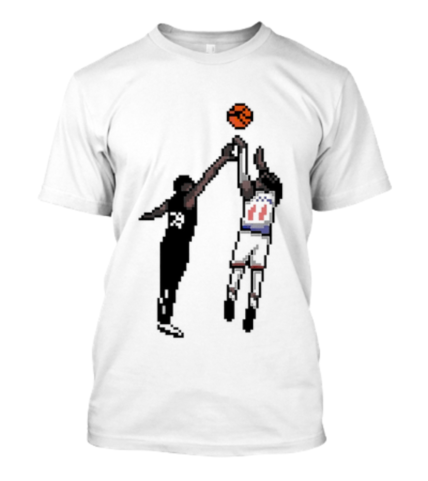 Jalen Brunson New York Knicks 8bit Basketball Action T-Shirt
