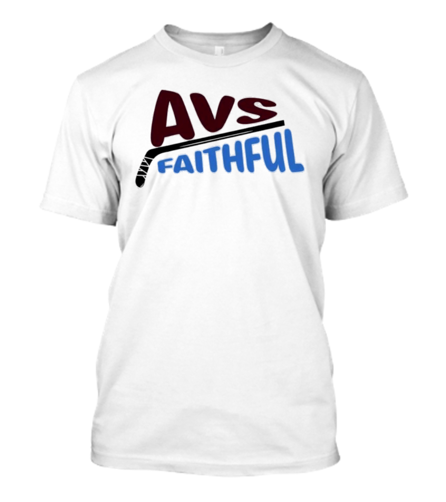 Avs Faithful Colorado Avalanche Hockey Enthusiast Fan Gear T-Shirt