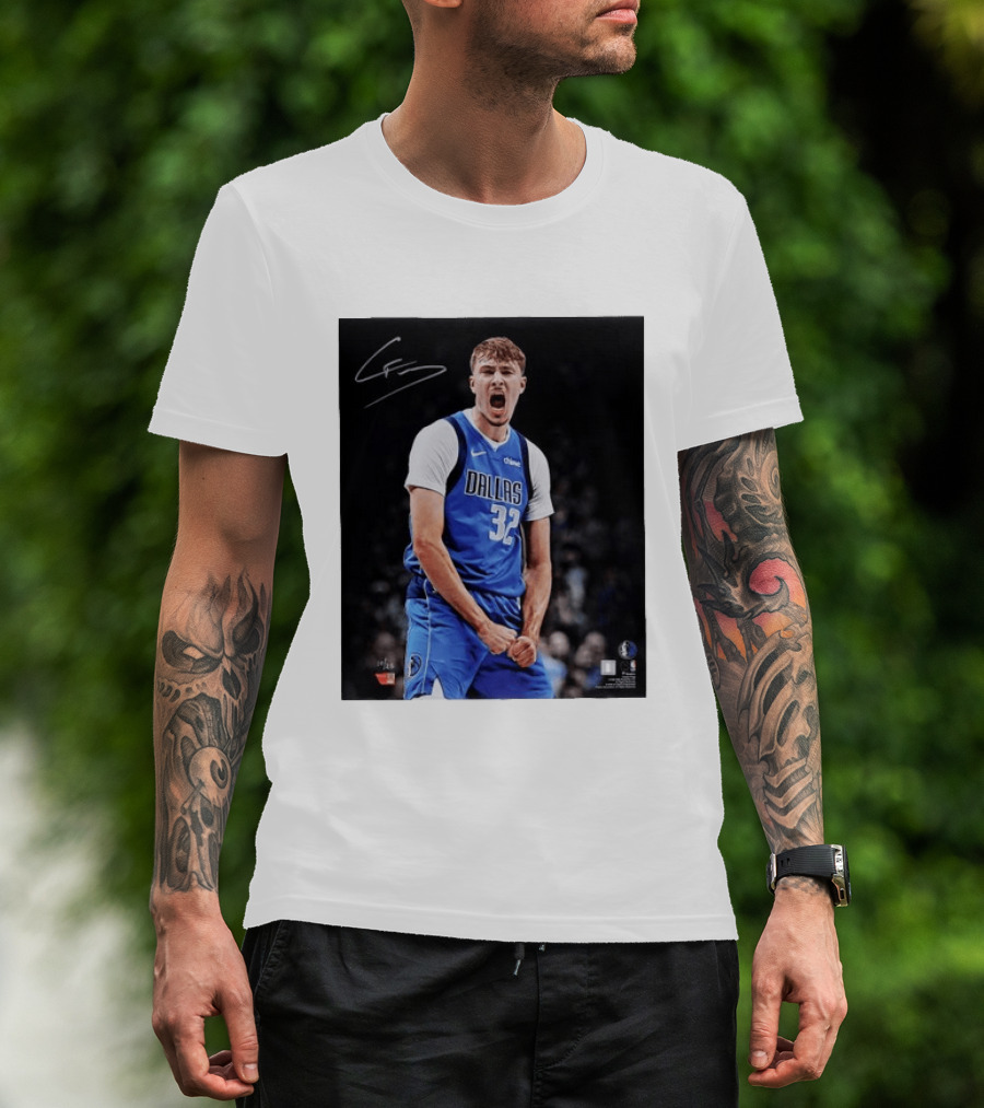 Cooper Flagg Dallas Mavericks Autographed Memorabilia NBA Collectible T-Shirt