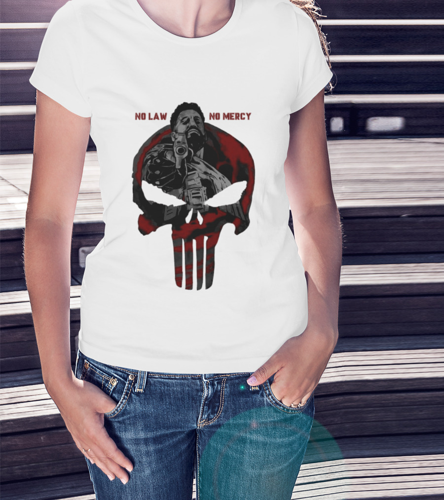 No Law No Mercy Skull Of Terror The Punisher Marvel Universal T-Shirt