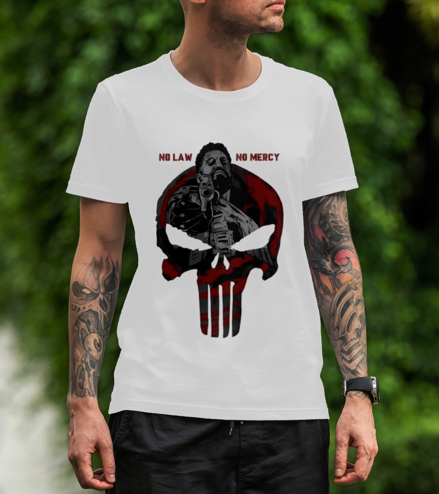 No Law No Mercy Skull Of Terror The Punisher Marvel Universal T-Shirt