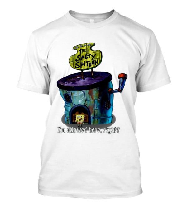 The Salty Spitoon SpongeBob SquarePants Are You Tough Enough Entrance Scene T-Shirt