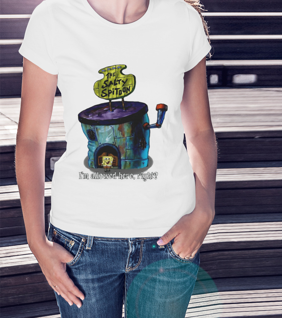 The Salty Spitoon SpongeBob SquarePants Are You Tough Enough Entrance Scene T-Shirt