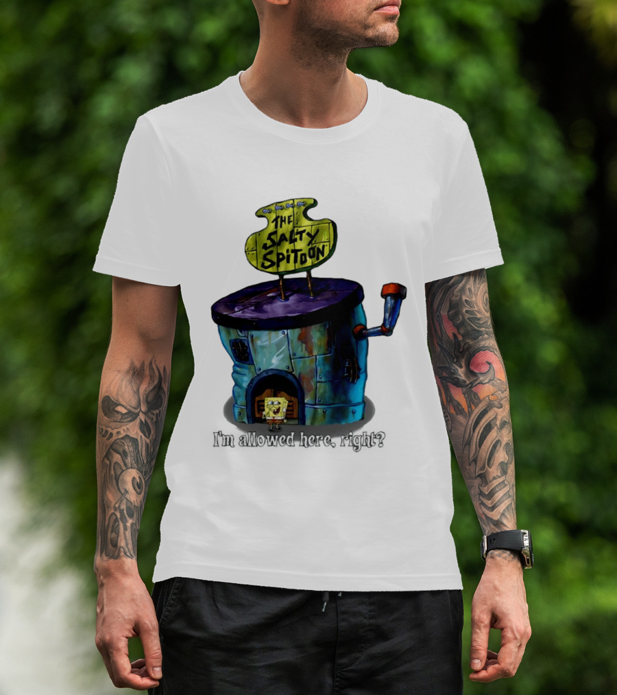 The Salty Spitoon SpongeBob SquarePants Are You Tough Enough Entrance Scene T-Shirt