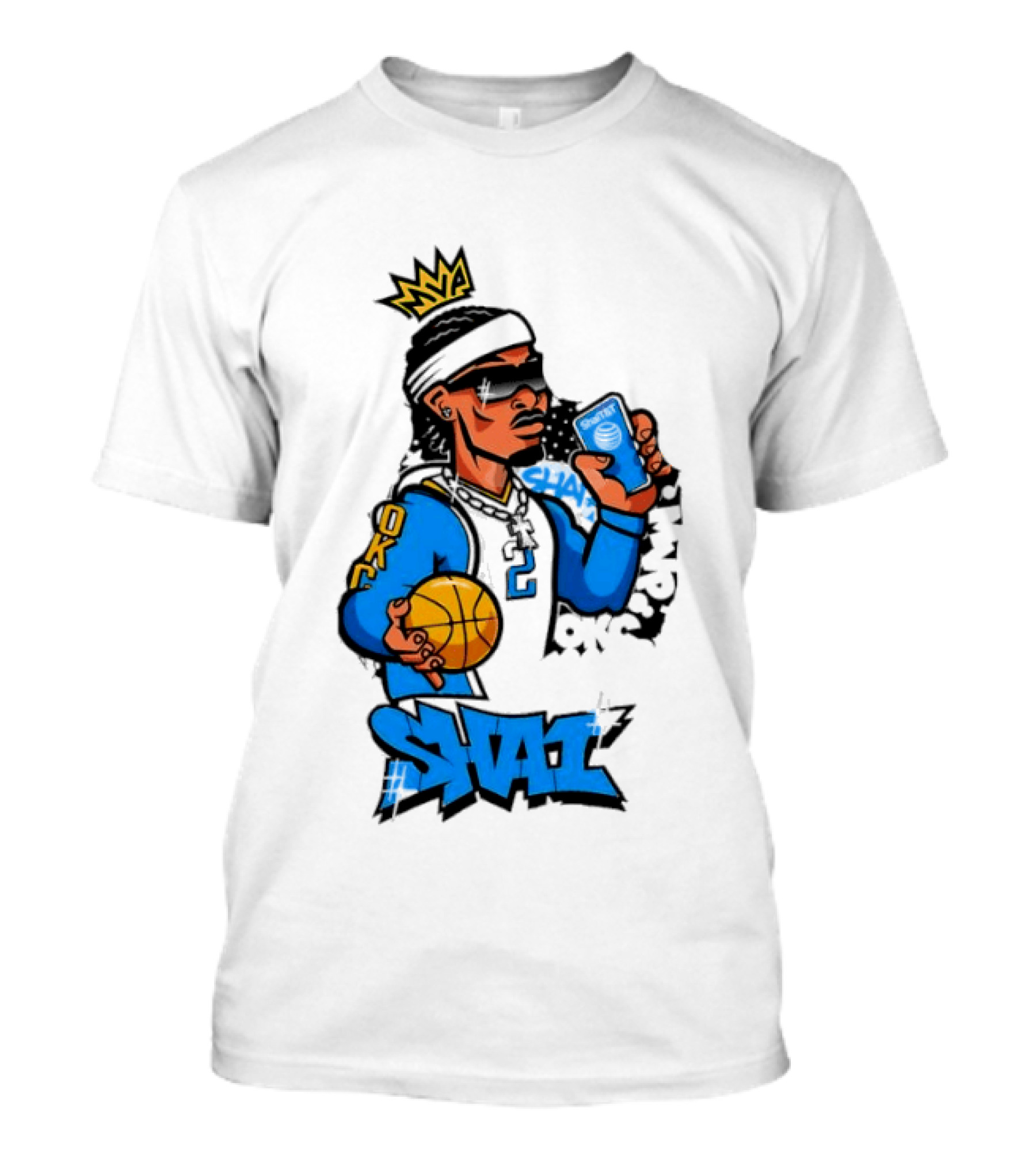Shai Gilgeous Alexander OKC Crown Basketball Graphic SGA T-Shirt