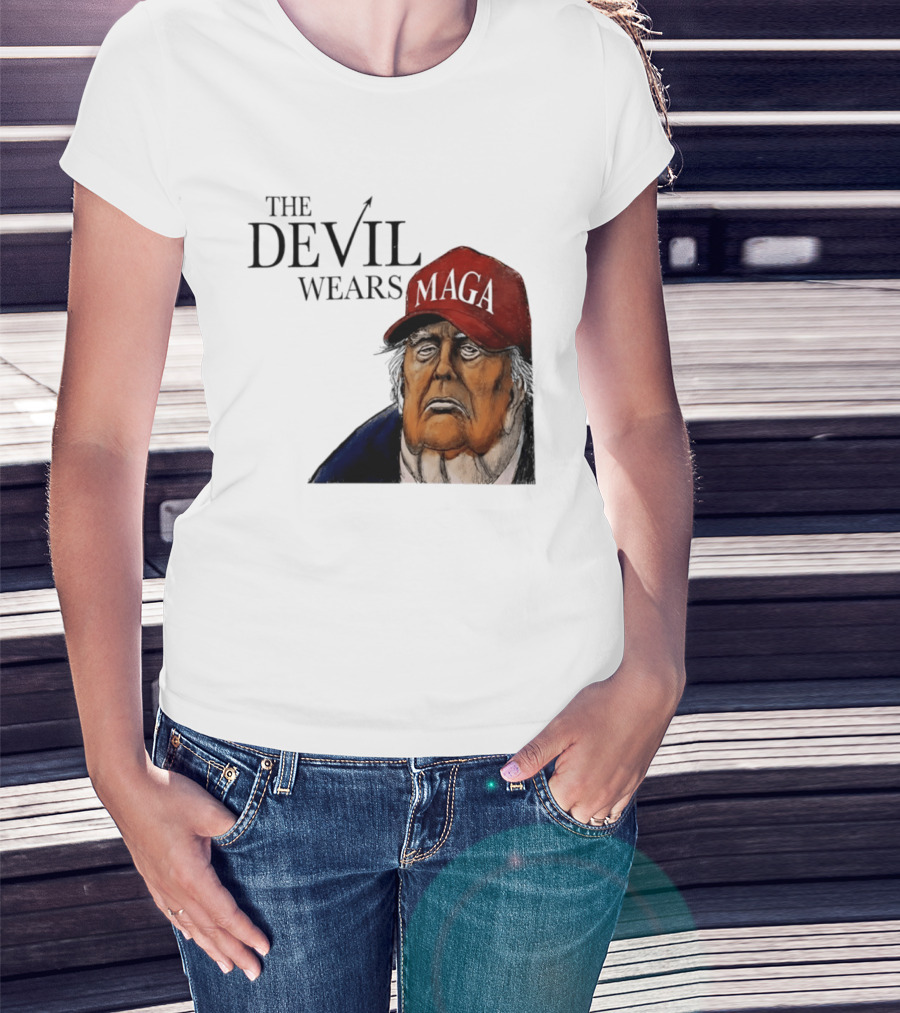 The Devil Wears MAGA Cap Trump T-Shirt