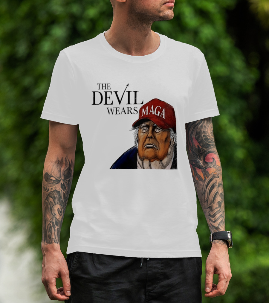 The Devil Wears MAGA Cap Trump T-Shirt