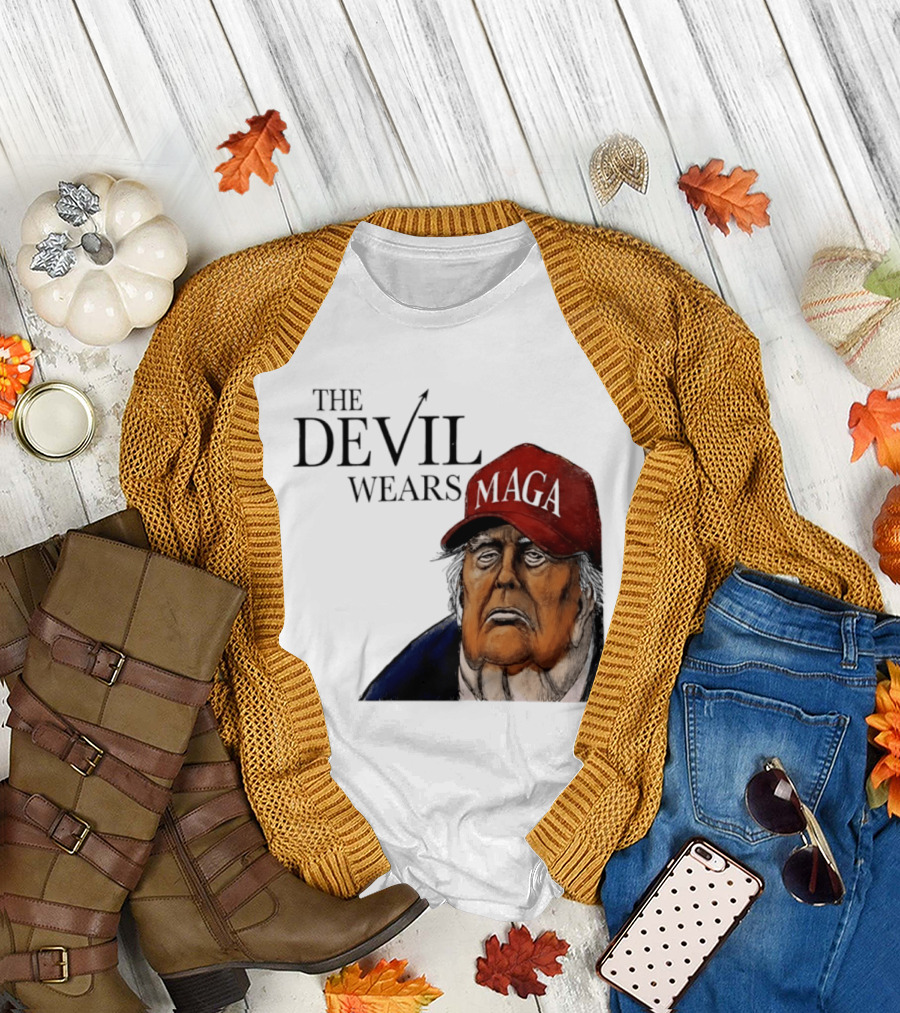 The Devil Wears MAGA Cap Trump T-Shirt