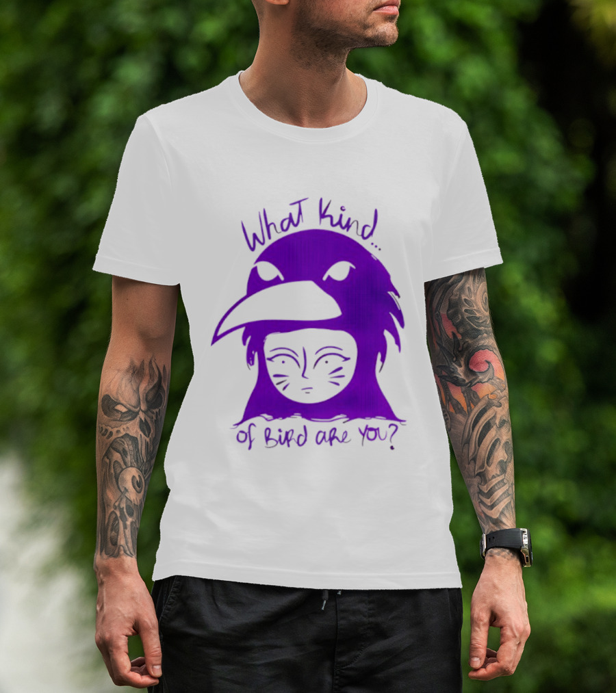Moonrise Kingdom What Kind Of Bird Are You Purple Drawing T-Shirt