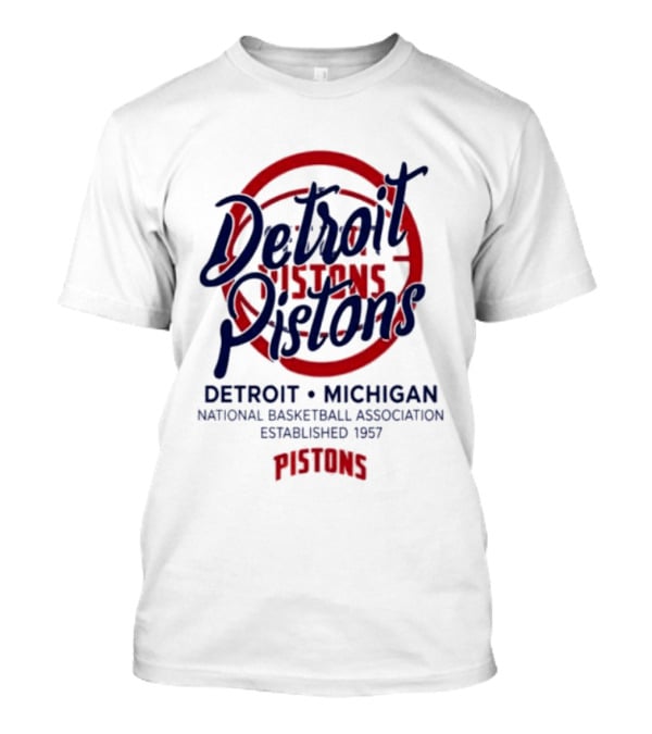 Detroit Pistons National Basketball Association Established 1957 Michigan T-Shirt
