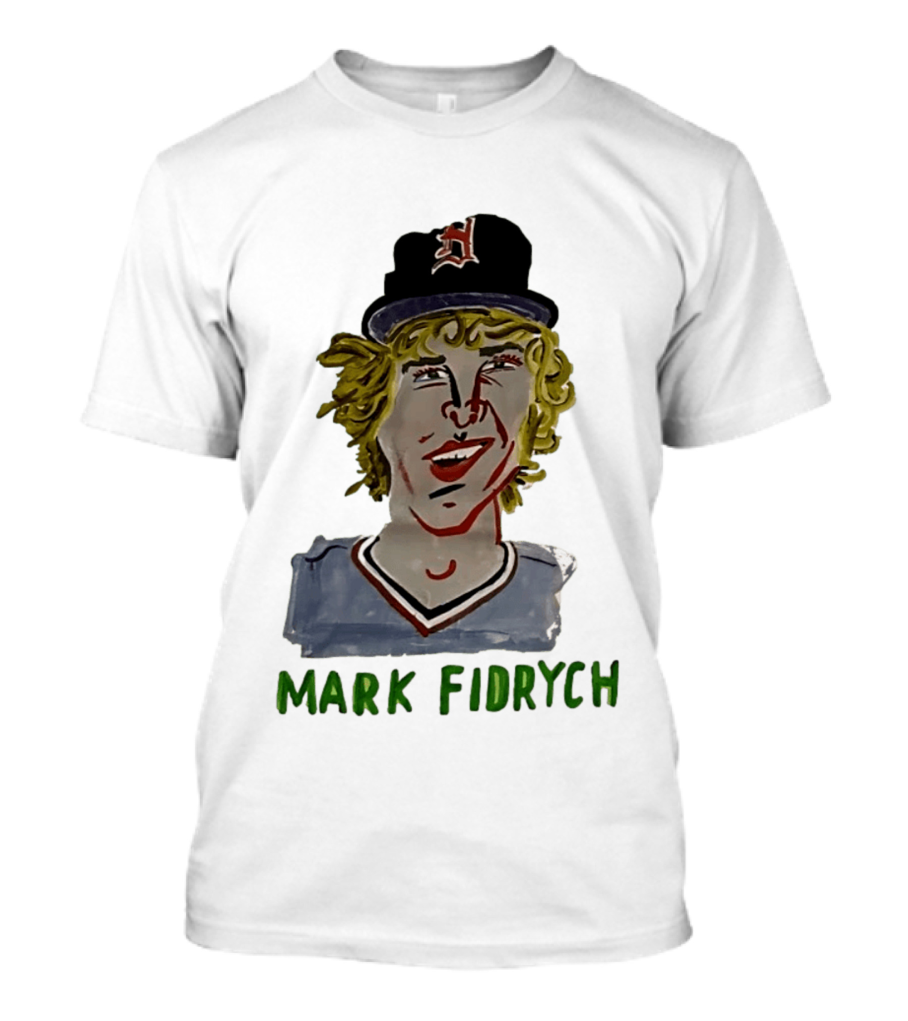 Mark Fidrych Detroit Tigers Vintage Baseball Legend T-Shirt