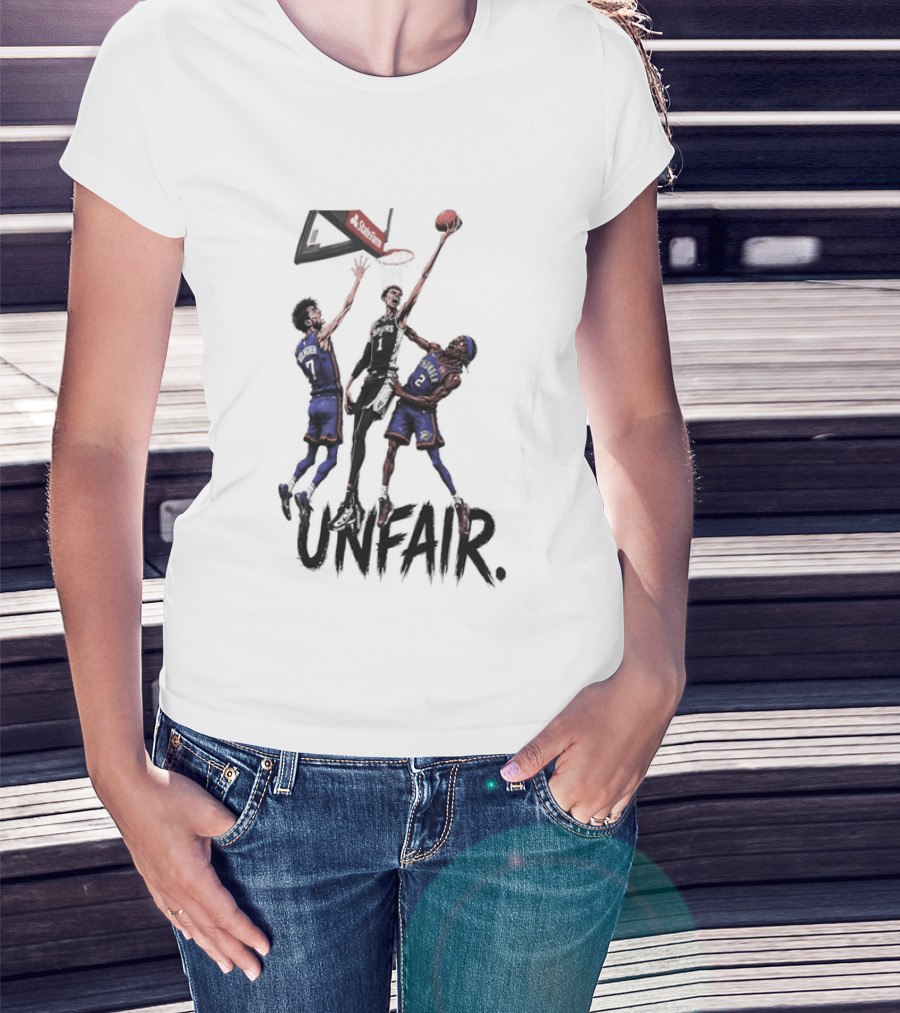 Chet Holmgren Victor Wembanyama Lu Dort San Antonio Spurs Unfair NBA Basketball 2026 T-Shirt