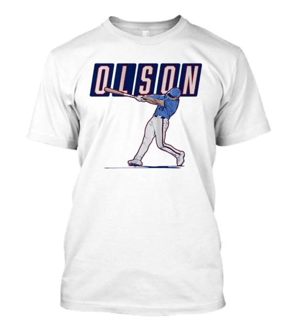 Olson 28 ATL Slugger Swing For Atlanta Braves Baseball Fans T-Shirt