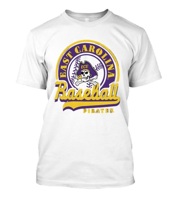 East Carolina Pirates ECU Baseball Skull T-Shirt