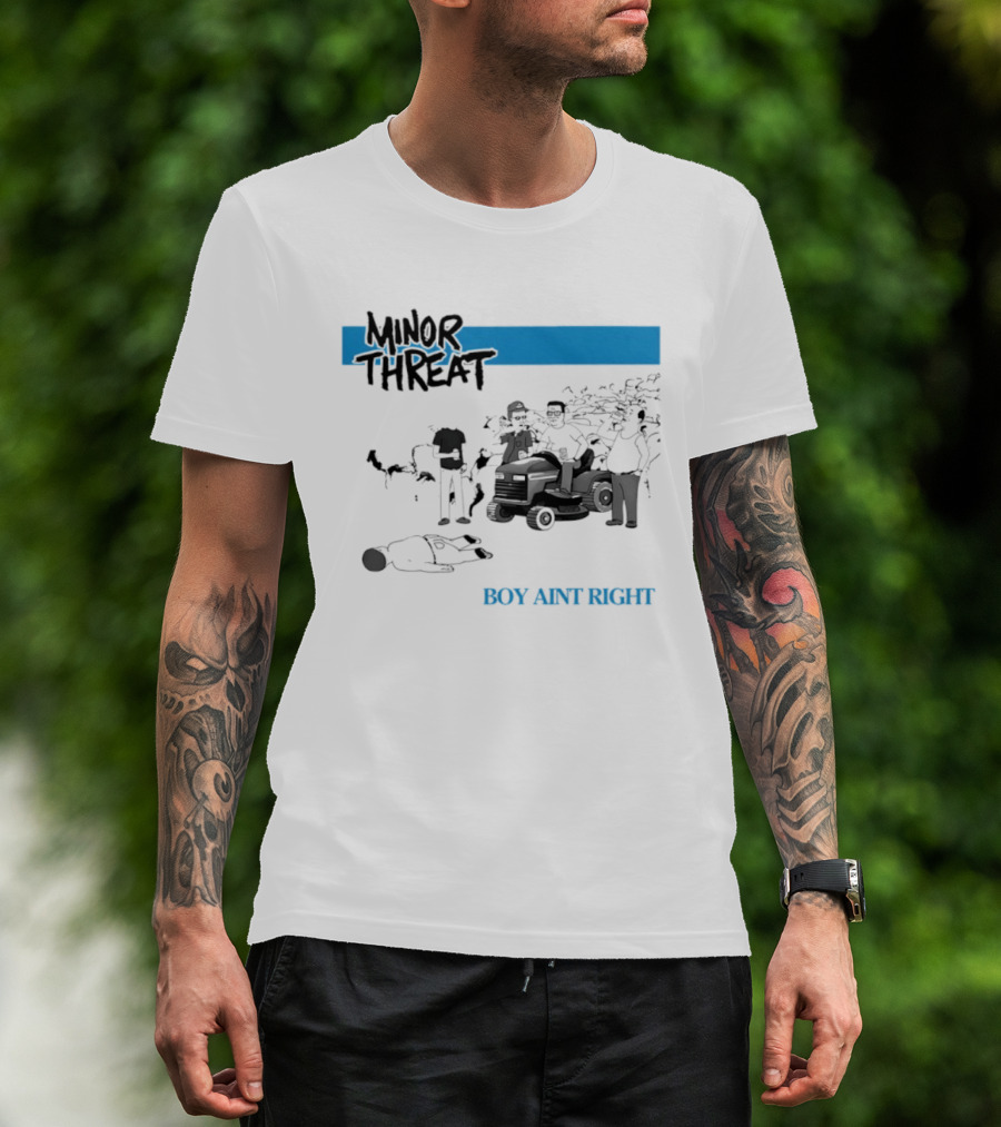 Minor Threat Boy Ain't Right Beer Mower Scene T-Shirt