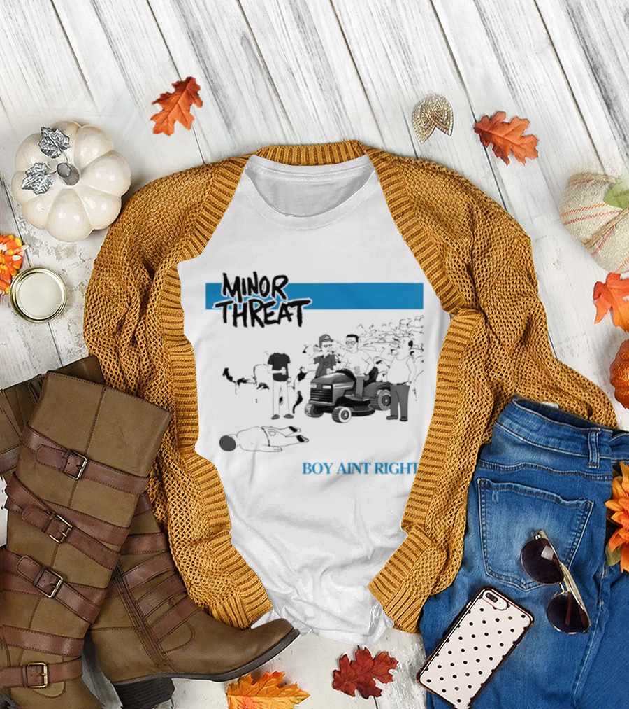 Minor Threat Boy Ain't Right Beer Mower Scene T-Shirt