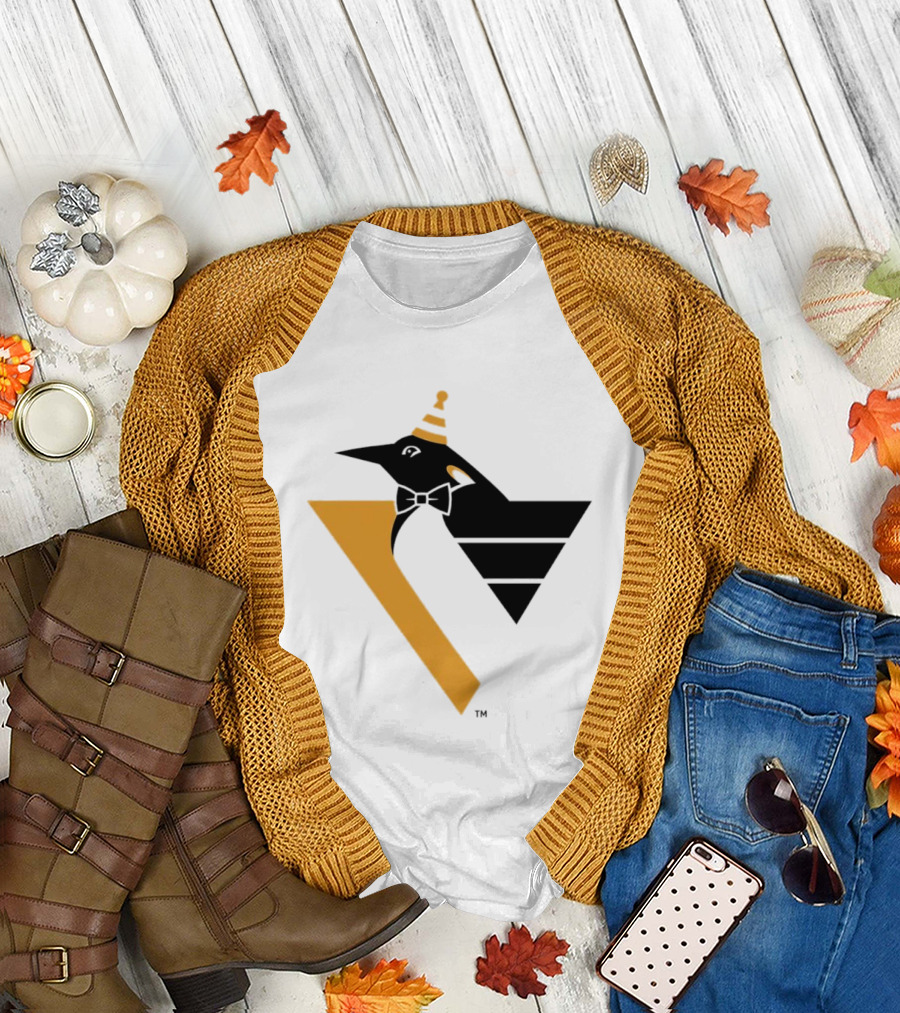 Pittsburgh Penguins Happy Birthday RoboPenguin NHL Party T-Shirt