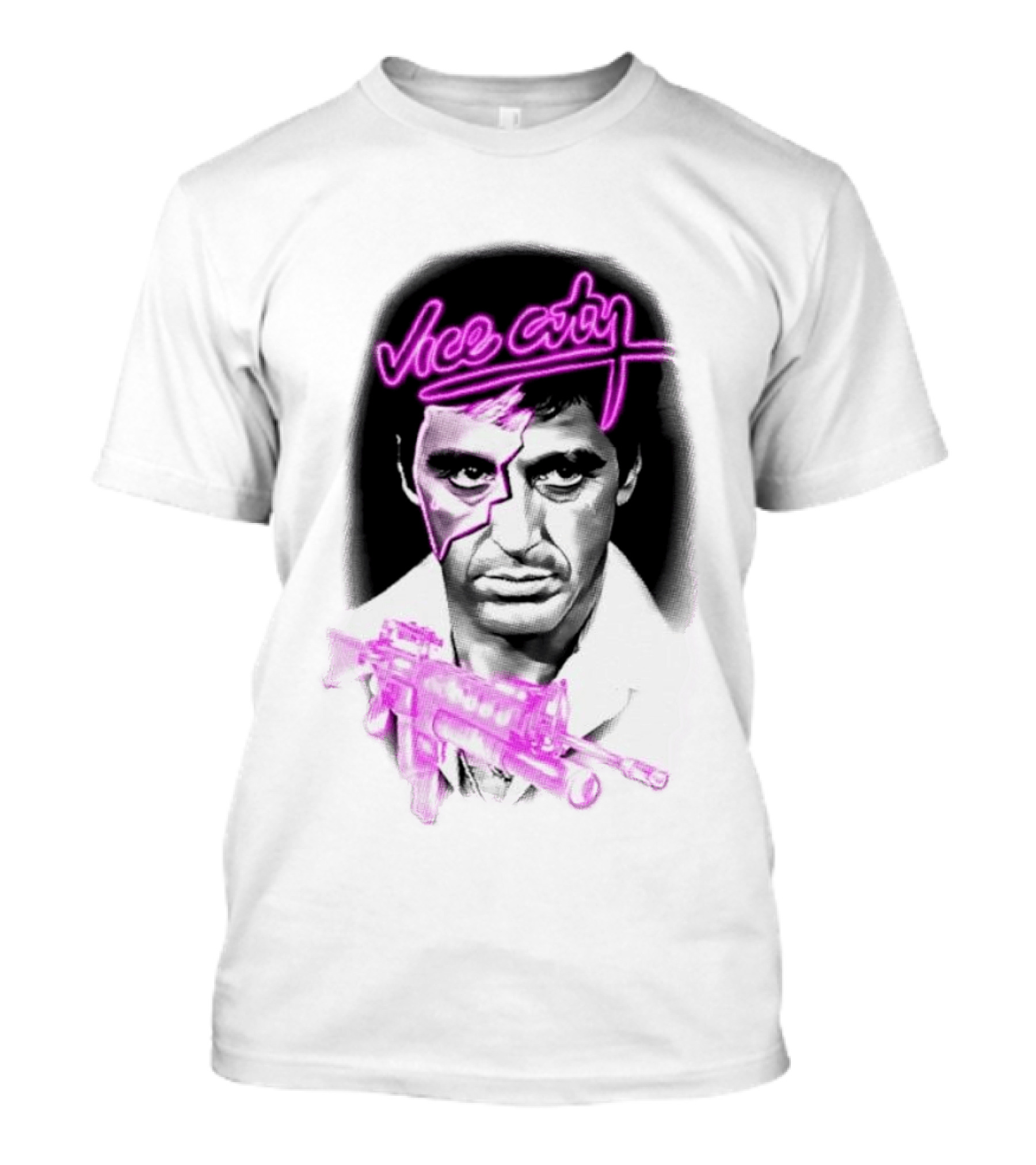 Vice City Tony Montana Scarface Neon T-Shirt